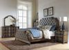 Picture of DUSTY GREY QUEEN UPHOLSTERED BED