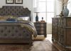 Picture of DUSTY GREY QUEEN UPHOLSTERED BED