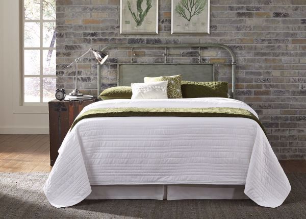 Picture of VINTAGE GREEN KING METAL HEADBOARD