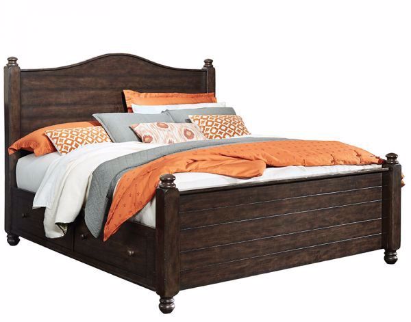 Picture of PAISLEY COURT KING STORAGE PANEL BED