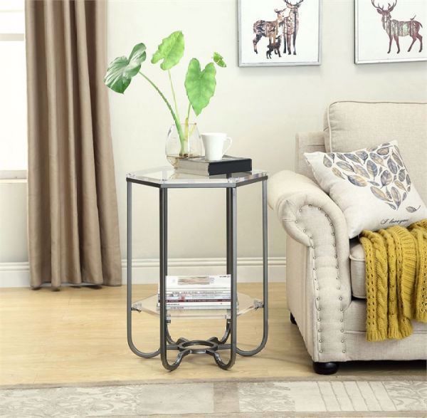 HEXAGON ACCENT TABLE