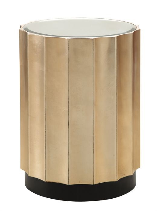 SILVER LEAF ACCENT TABLE