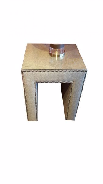 Picture of GRANDE BADGER UPHOLSTERED END TABLE