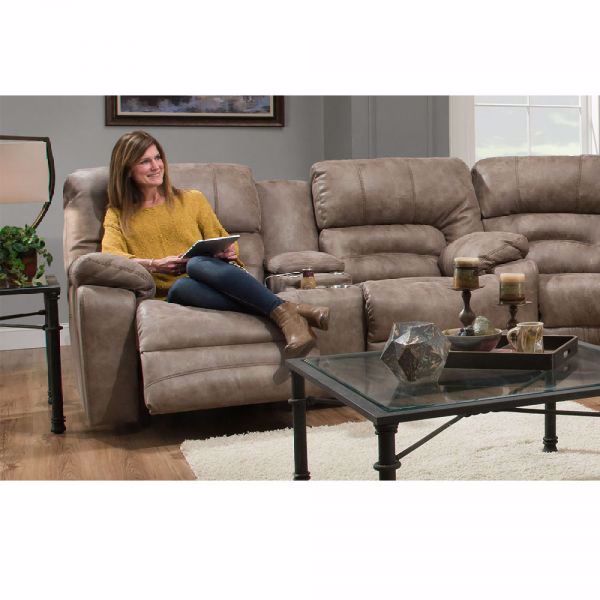 Picture of LEGACY RECLINING CONSOLE LOVESEAT TAUPE