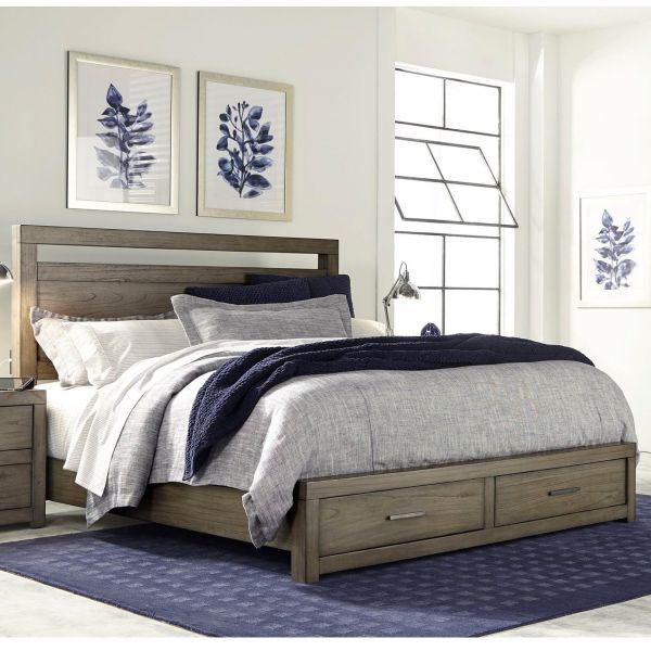 MODERN LOFT QUEEN PANEL BED