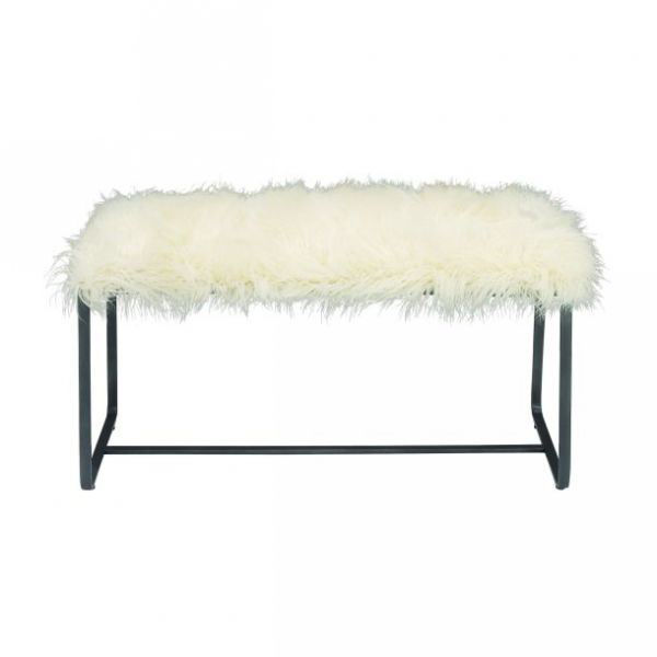 Picture of WHITE FUR BENCH