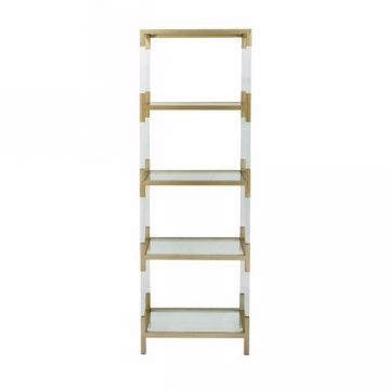 Picture of ACRYLIC AND GOLD ETAGERE