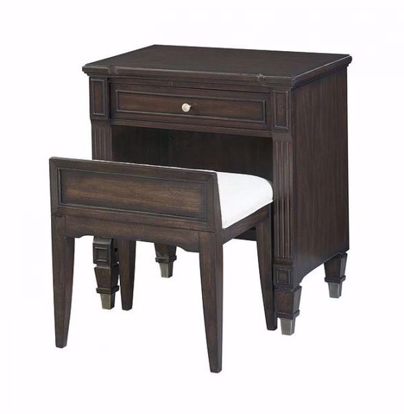 Picture of VALLEY VIEW VANITY NIGHTSTAND WITH STOOL