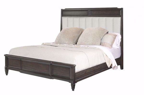 Picture of VALLEY VIEW KING UPHOLSTERED PANEL BED