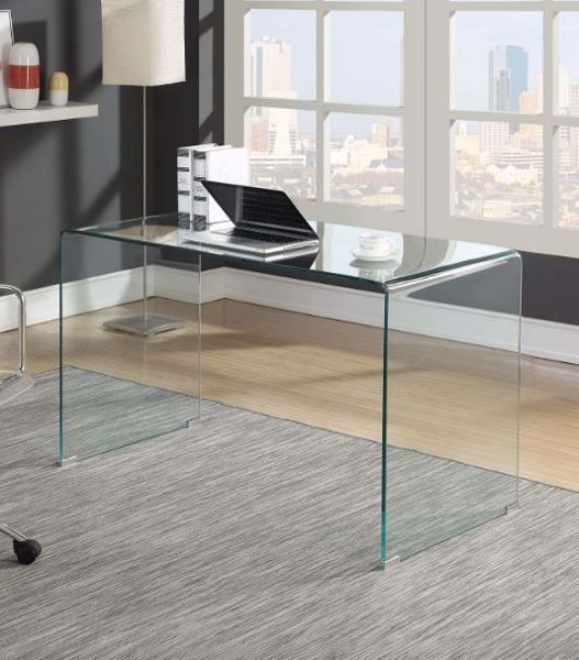 Picture of CLEAR GLASS WRITING DESK