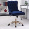 Picture of MODERN BLUE VELVET OFFICE CHAIR