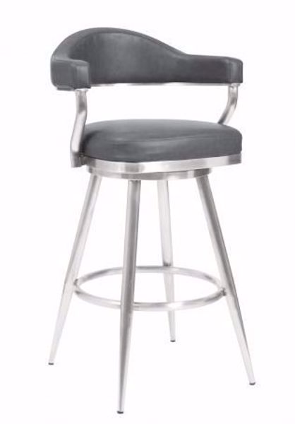 Picture of JUSTIN 26" COUNTER STOOL GREY