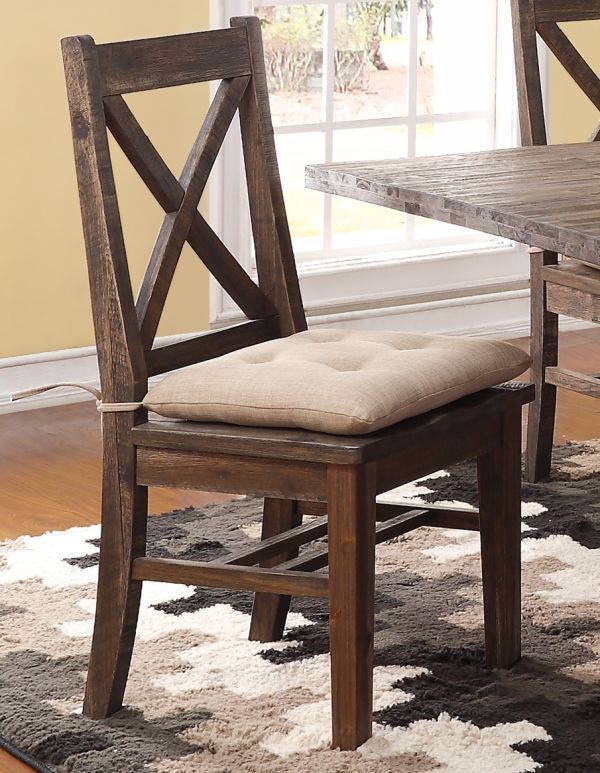 VINTAGE GRAY DINING CHAIR