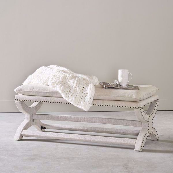 Picture of CREPE PILLOW TOP BENCH