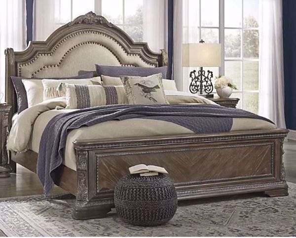 Picture of CHARMOND KING UPHOLSTERED SLEIGH BED