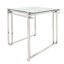 Picture of Silver Metal & Glass End Table
