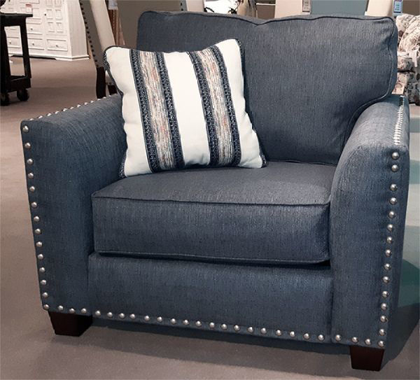 Picture of CARMELLE CHAIR INDIGO