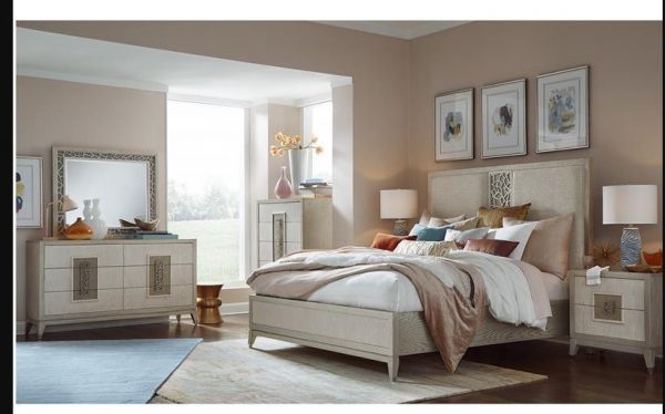 Picture of Lenox Queen Upholstered Panel Bed