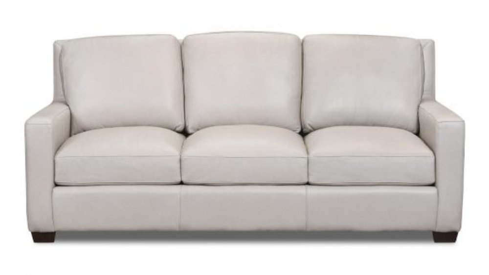 Picture of PEBBLE BONE LEATHER SOFA