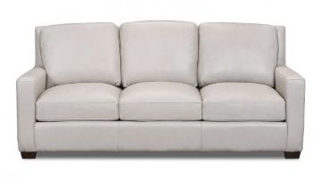 Picture of PEBBLE BONE LEATHER SOFA
