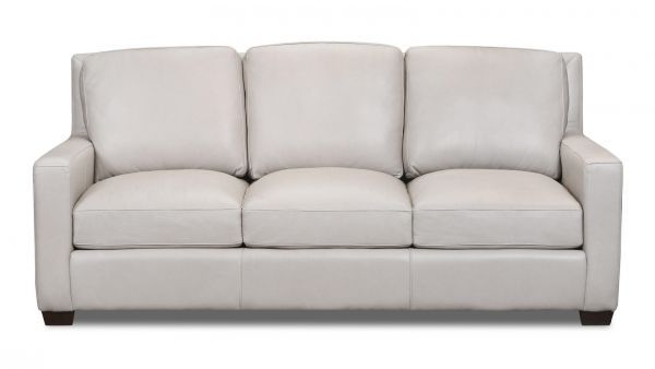 Picture of PEBBLE BONE LEATHER SOFA