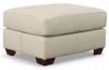 Picture of PEBBLE BONE LEATHER OTTOMAN