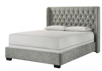Picture of DAPHNE LIGHT GREY KING UPHOLSTERED BED