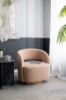 Picture of ORANGE CREAM SWIVEL BACK CHAIR