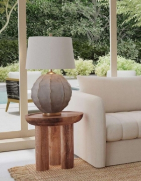 Picture of ANNAPURNA GLAZED CERAMIC TABLE LAMP