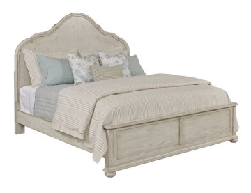 Picture of CAMBRIC QUEEN CREME PANEL BED