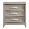 Picture of BELMAR TAUPE THREE DRAWER NIGHTSTAND