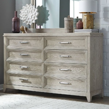 Picture of BELMAR TAUPE EIGHT DRAWER DRESSER
