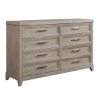 Picture of BELMAR TAUPE EIGHT DRAWER DRESSER