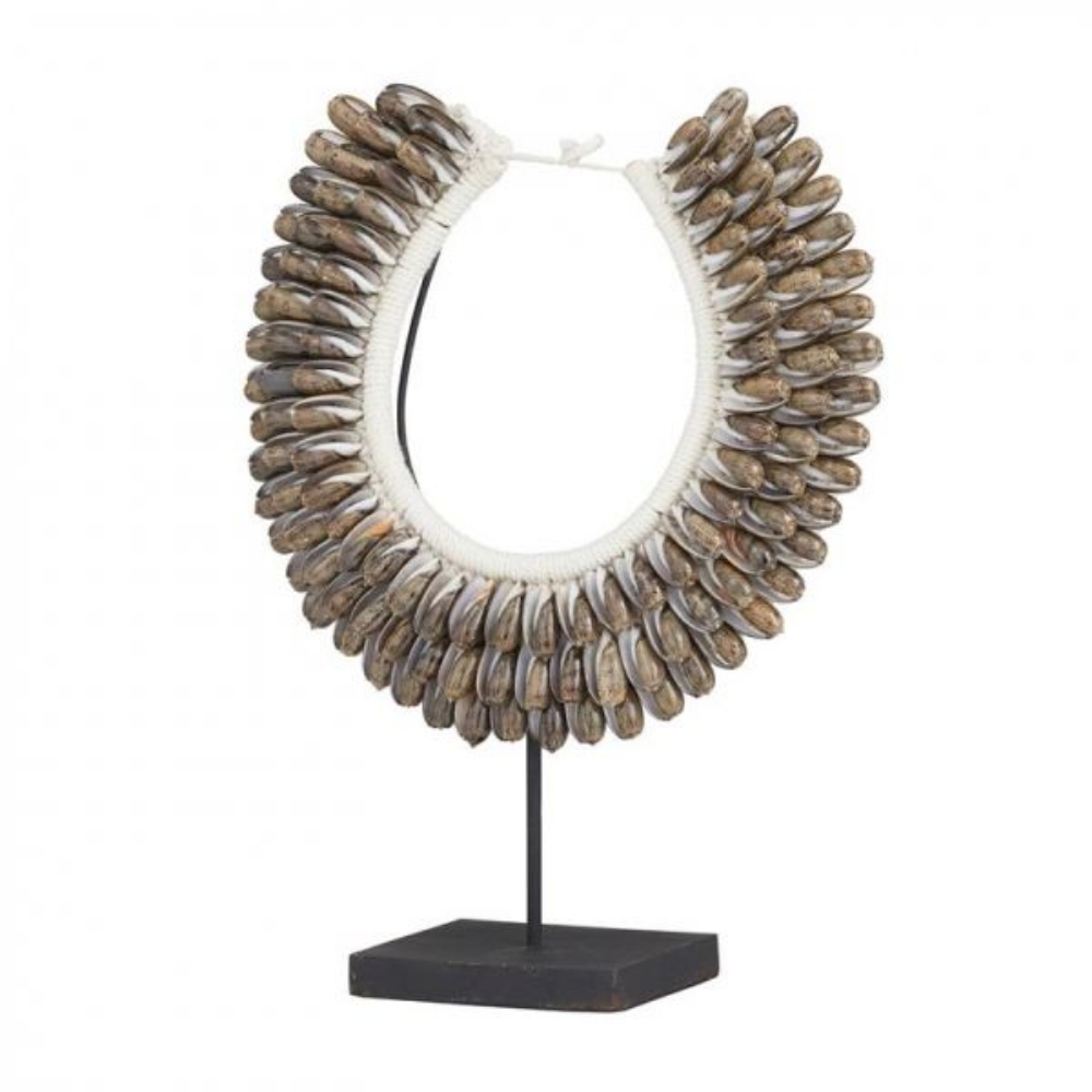 Picture of BROWN SHELL NECKLACE SCULPTURE