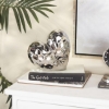 Picture of PORCELAIN SILVER HEART SCULPTURE