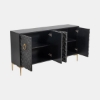 Picture of RYECLIFF BLACK & GOLD FOUR DOOR CONSOLE