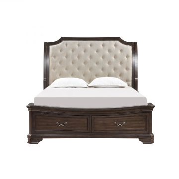 Picture of LYNDHURST WALNUT KING SLEIGH BED