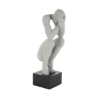 Picture of GRAY SCULPTURE OF CROUCHING PERSON