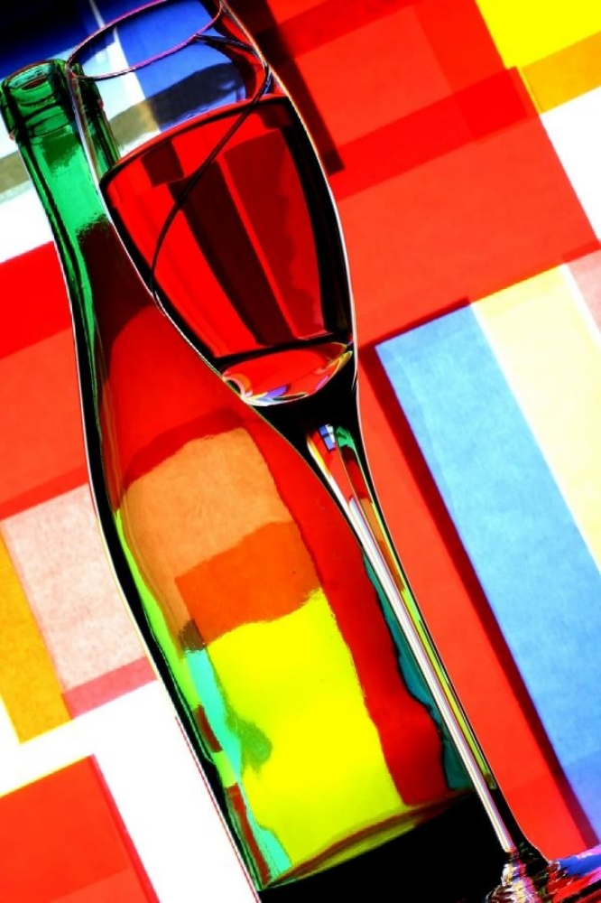 Picture of GLOSSY WINE POP ART PICTURE