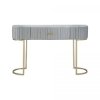 Picture of GRAY UPHOLSTERED CONSOLE TABLE