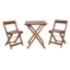 Picture of NANTUCKET BROWN 3 PIECE FOLDING CHAIR & TABLE
