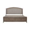Picture of AVALON BEIGE QUEEN PANEL BED
