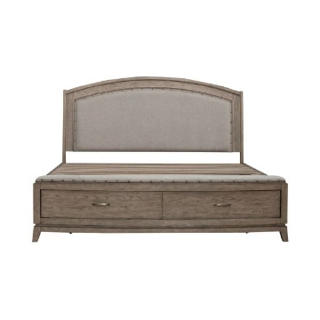 Picture of AVALON BEIGE QUEEN PANEL BED