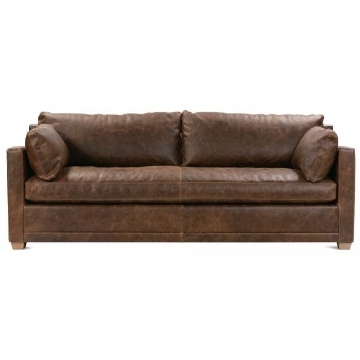 Picture of SYLVIE BROWN LEATHER SOFA