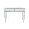 Picture of SILVER MIRRORED TWO DRAWER DESK