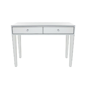 Picture of SILVER MIRRORED TWO DRAWER DESK