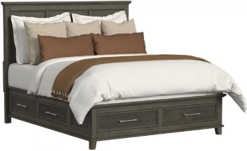 Picture of CANTERBURY QUEEN GREY STORAGE BED
