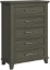 Picture of CANTERBURY FIVE DRAWER GREY CHEST