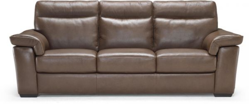 Picture of BRIVIDO DARK BROWN LEATHER SOFA