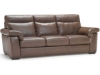 Picture of BRIVIDO DARK BROWN LEATHER SOFA
